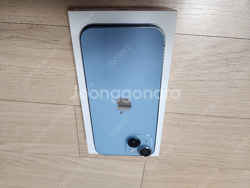 아이폰14 128G 블루 정상해지폰 박스셋 팝니다--2