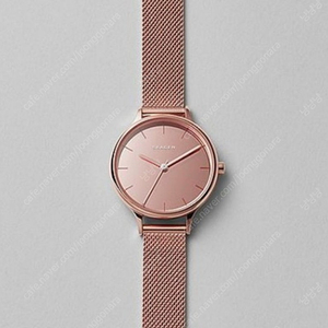 Skagen 스카겐 손목시계 메탈밴드 (여성용, 골드로즈)