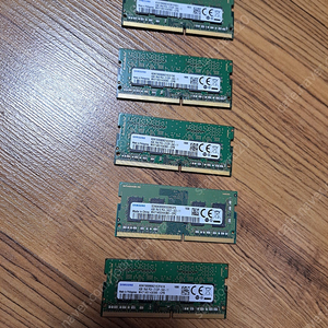 삼성 노트북용 ddr4 4g 5개 일괄 (대구, 3만원)