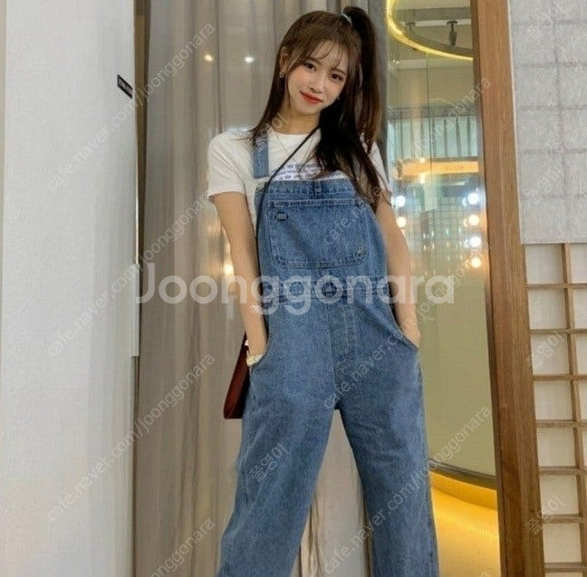 보카바카 도로시 오버롤 데님팬츠 vocavaca 연예인...--1