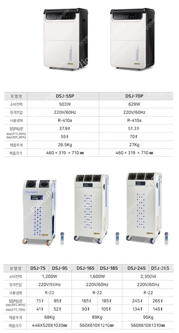 [판매]신일 산업용제습기/산업용이동식에어컨/냉풍기/캠핑용에어컨,선풍기 스노우반 초특가 이미지