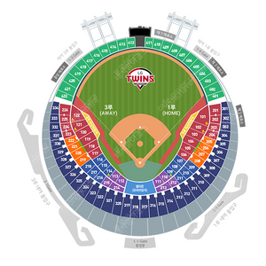 8/18(일) LG vs 기아 3루 네이비석 318블럭 4연석 양도