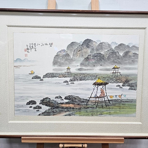 백포 곽남배(국전심사위원).님의 원두막 98x67cm