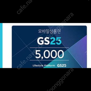 gs25 편의점 상품권 5만원 (5천원권10장)