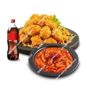 (호식이두마리) 크리스피(순살)+마라비엔나떡볶이+콜라500ml 18000원