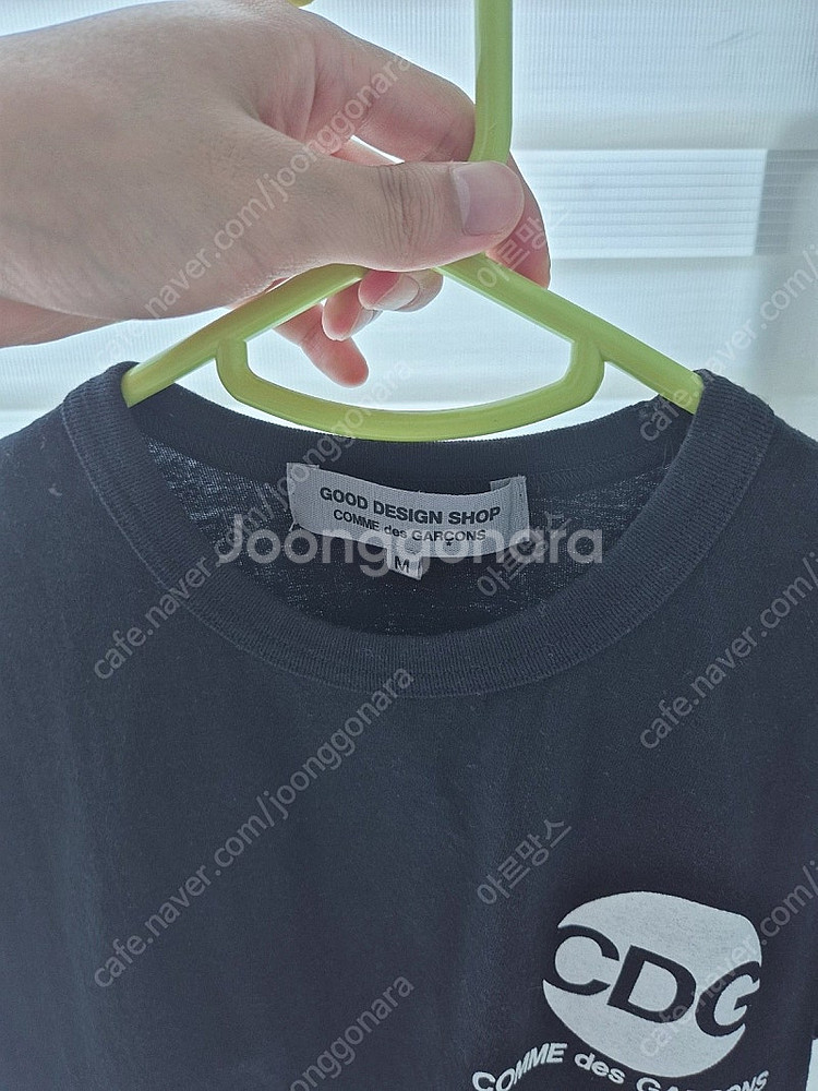19SS 꼼데가르송 CDG서클로고 반팔 티셔츠 블랙 M...--2