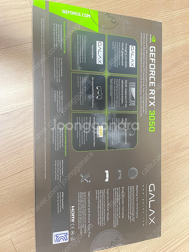 갤럭시 RTX 3050 미개봉 급처--1