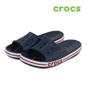 크록스 crocs 네이비 바야밴드 슬라이드 샌들 슬리퍼(240)_vinst