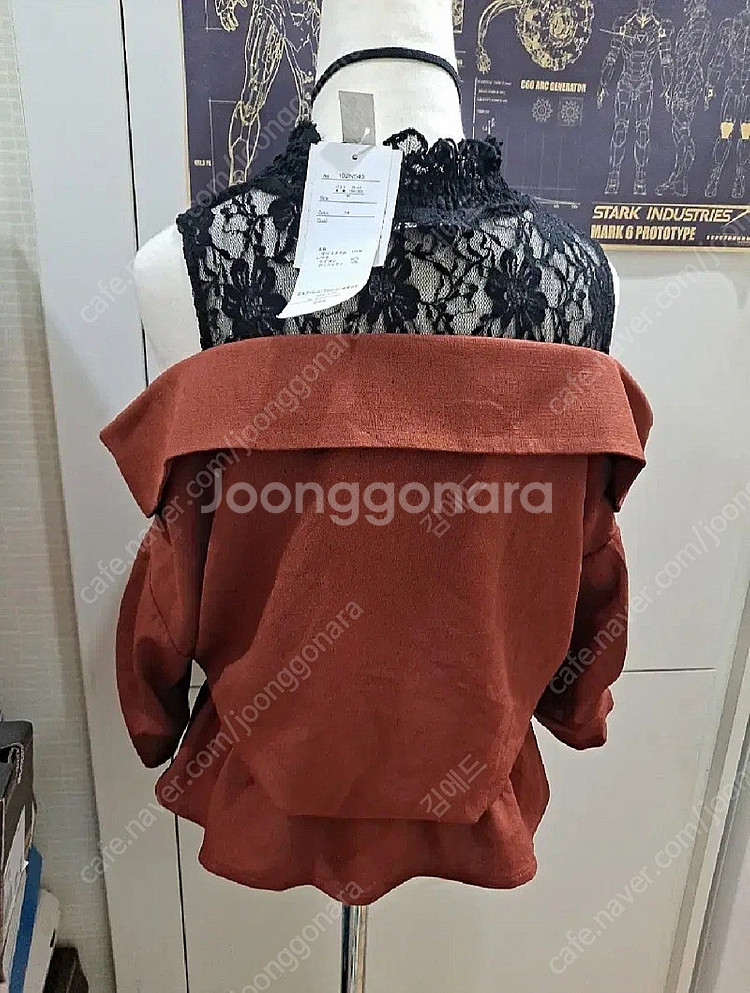 [새상품, 55, 66]섹시한 레이스 오프숄더 블라우스...--1