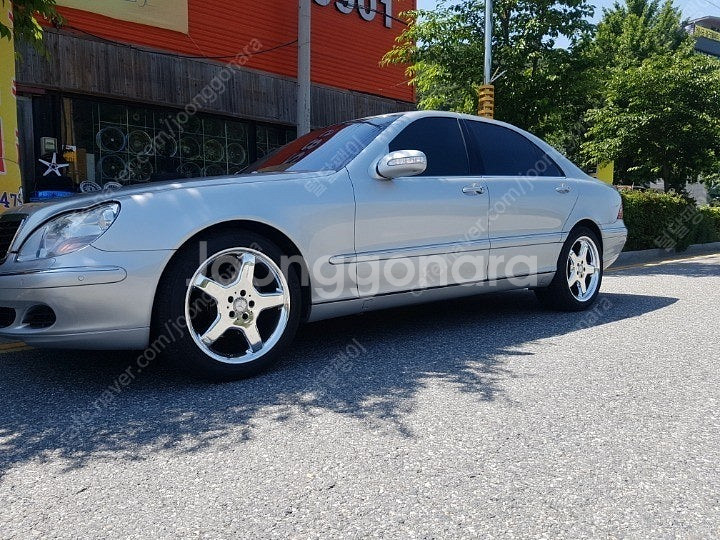 19인치 벤츠 S클라스 AMG 정품 크롬 휠타이어 한대...--0