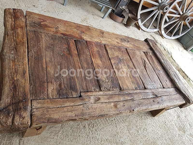 옛날마루 차탁 마루판 다도탁자 원목테이불 소나무탁자 고...--1