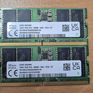 SK하이닉스 노트북용 DDR5-5600 16GB*2EA 판매