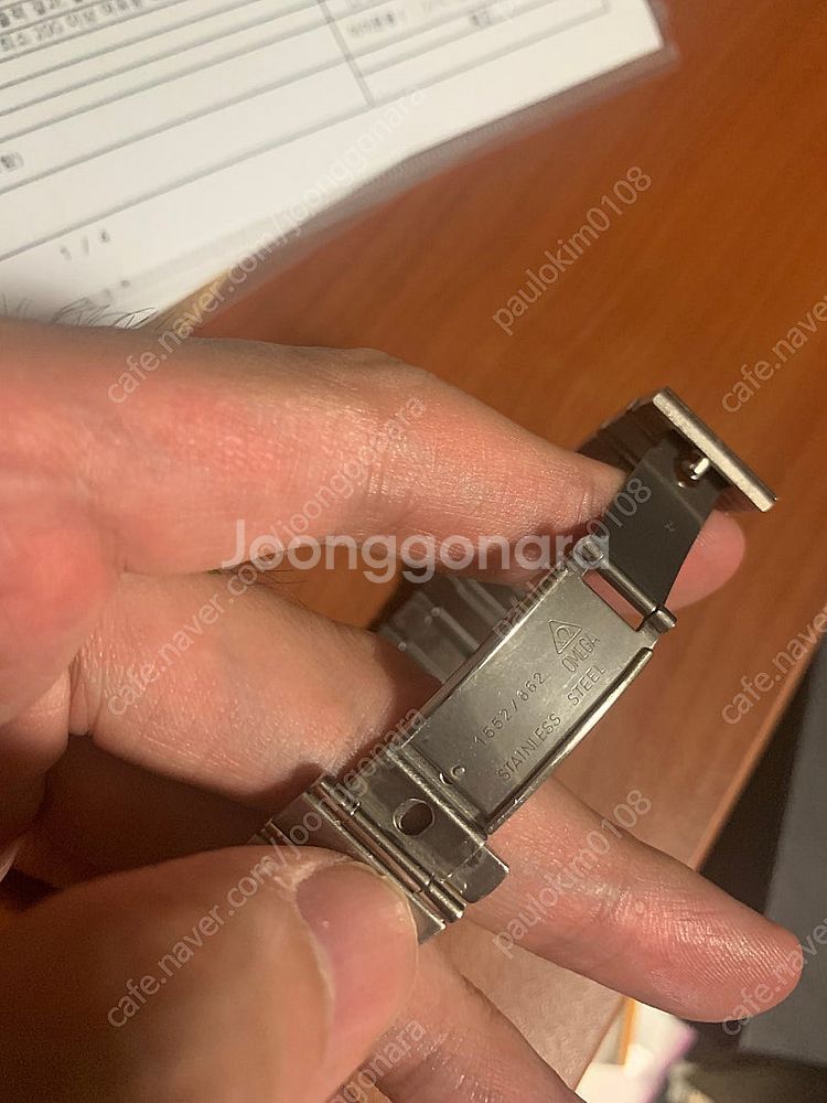 오메가 컨스틸레이션 쿼츠 남성 시계--4