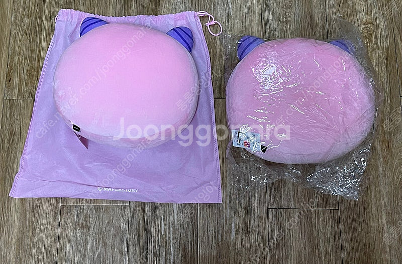 메이플스토리 핑크빈 원형쿠션 새상품--5