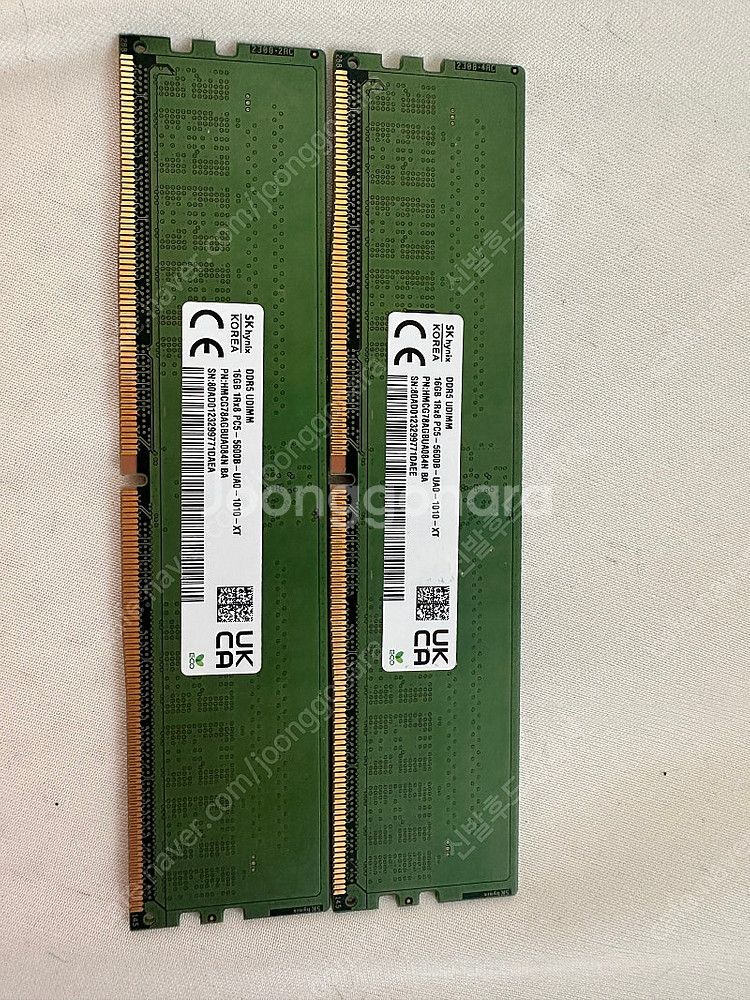 Sk 하이닉스 ddr5-5600 16x2 총 32gb--0