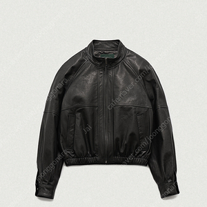 더바넷 레더자켓 Women's Black Granger Leather Blouson by ONLY FLANK S.R.L