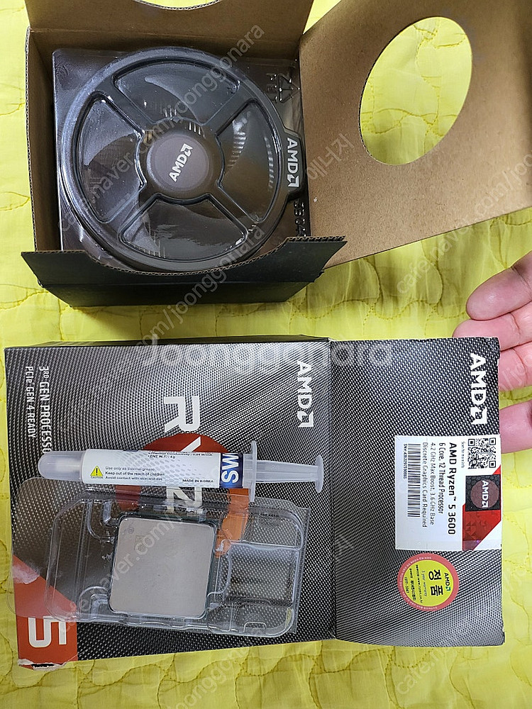 AMD 3600 + 미사용 기쿨 + 서멀구리스 택포 5...--0