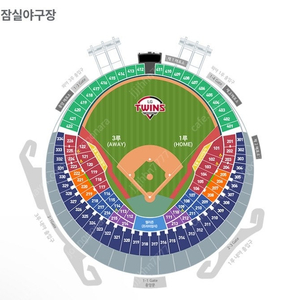 [엘지 트윈스 vs 기아 타이거즈] 잠실야구장 8월 18일 (일) 엘지(1루) v기아(3루) 1루, 3루 네이비, 레드 2연석 통로석 선착순 양도