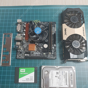 인텔 i5 6600 / H110M / DDR4 16G / GTX 760 / SSD 120G / HDD 500G / 일괄 배송비포함