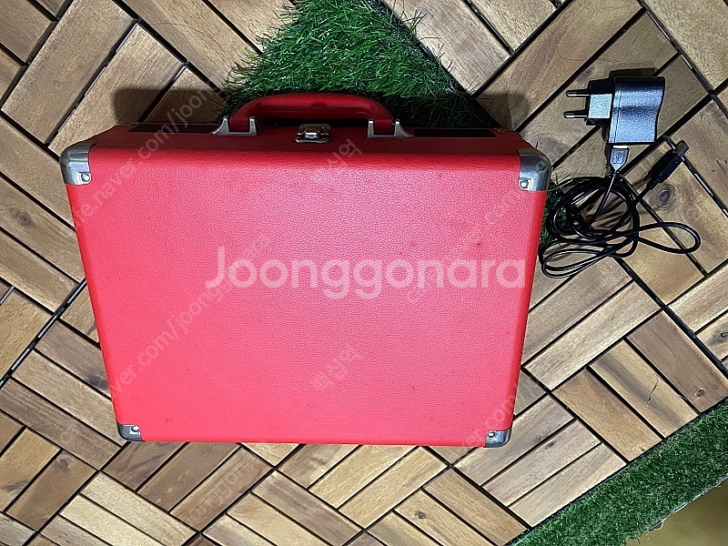 LP플레이어 소품 인테리어 디스코lp 판 증정 유에스비 음원추출 가능 스피커, 보조베터리사용으로 야외에서 스피커 사...--2