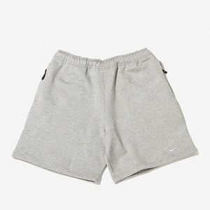 Nike NRG solo swoosh fleece shorts dark gray heather -아시아