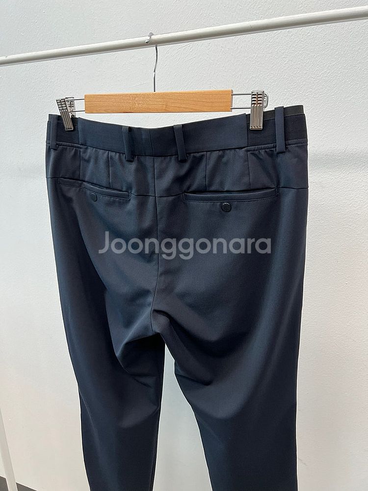31-32) 랑방스포츠 밴딩 슬랙스/아미 가죽패치 진청...--4