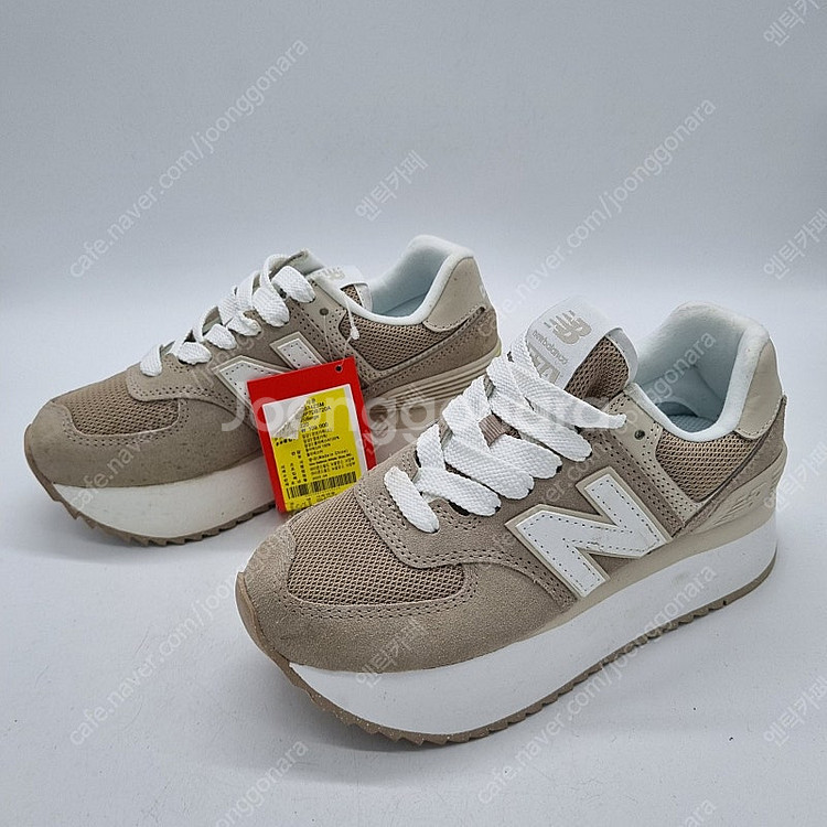 뉴발란스 우먼스 574 플러스 베이지 바닐라 220mm--1
