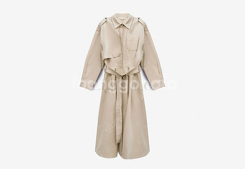 트렌치 롱 원피스 팝니다--2