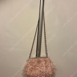 그레이스유 Feather Chain Strap Pouch Bag 핑크