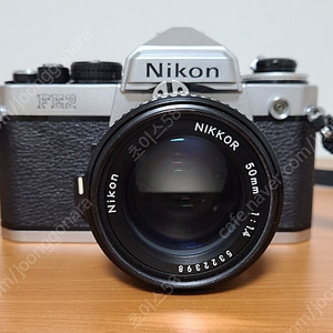 NIKON FE2 필름 카메라 실버 50mm 1:1.4