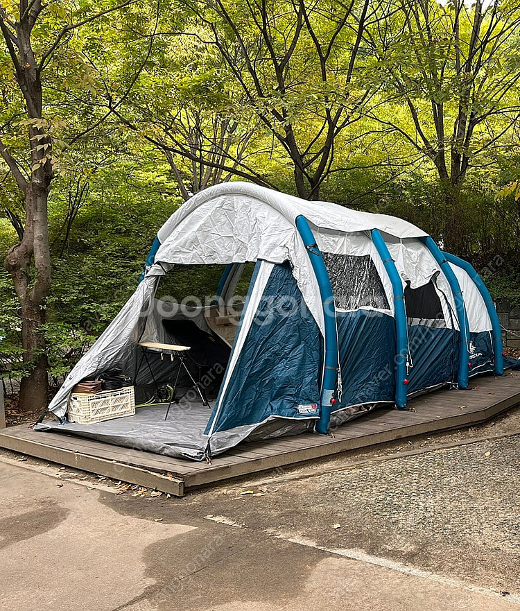 데카트론 에어텐트 에어세컨즈 6.3 프레쉬 블랙 팝니다--1