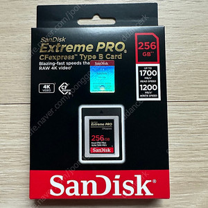 정품 샌디스크 Sandisk CFexpress CFE 256GB 타입B 메모리카드 판매 합니다.(미개봉)