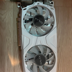 갤럭시 1050ti 화이트 그래픽카드 팝니다