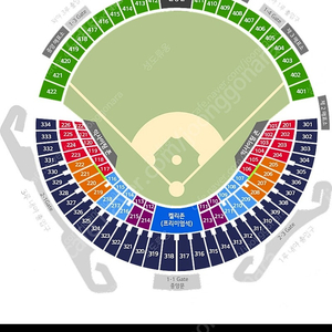 18일 잠실야구 1루 블루석4장연석 3루 블루석 교환