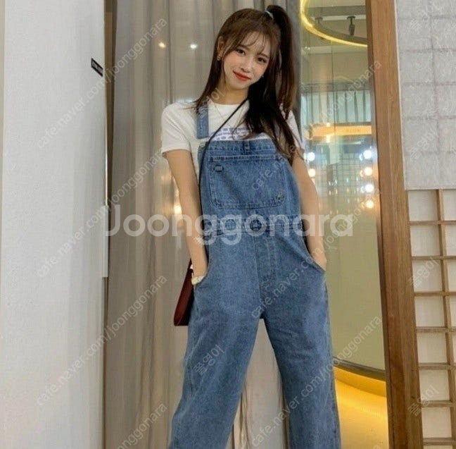 보카바카 도로시 오버롤 데님팬츠 vocavaca 연예인...--1