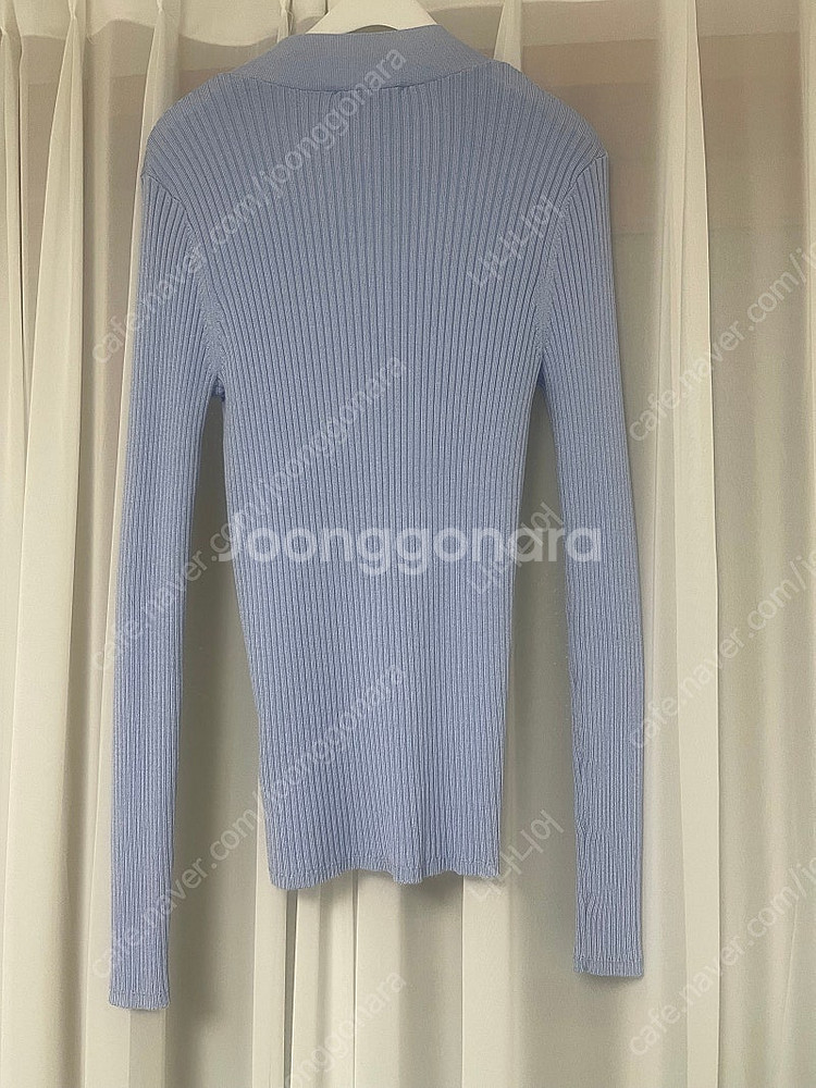 산드로 가브리엘 제니 가디건 1사이즈 스카이블루 소라색--3