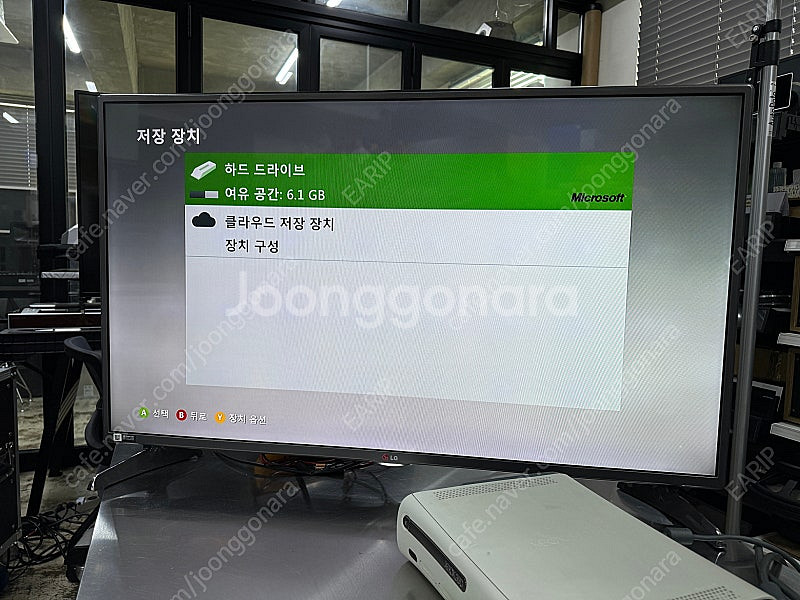 엑스박스 XBOX 360 콘솔 화이트 게임기--3