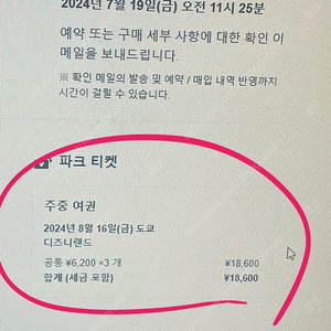 도쿄 디즈니랜드 오후권 3인 양도합니다.(날짜변경가능)