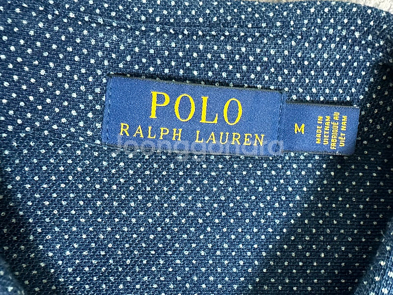 POLO 폴로 랄프로렌 블루(네이비) 도트 드레스 셔츠--4