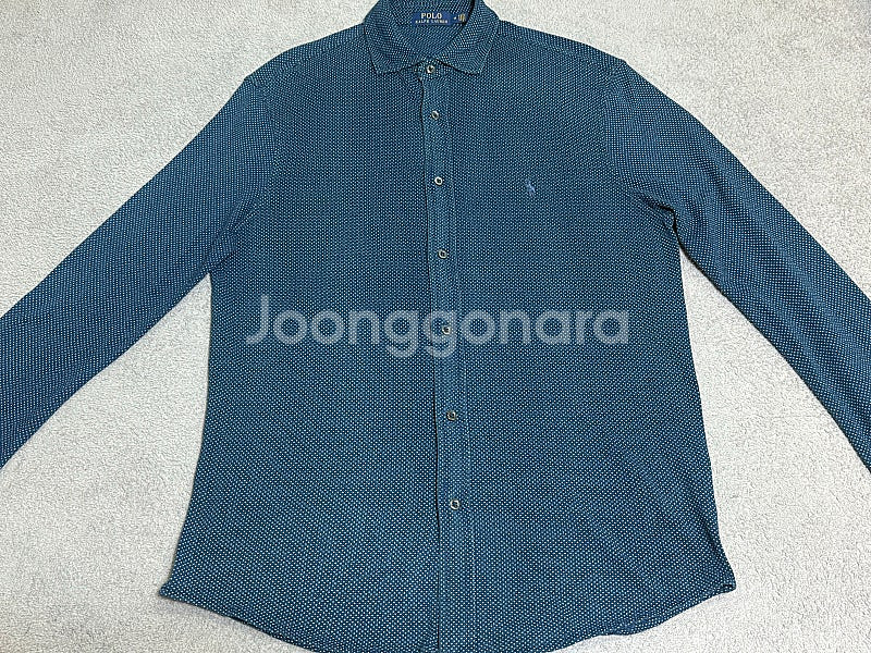 POLO 폴로 랄프로렌 블루(네이비) 도트 드레스 셔츠--5