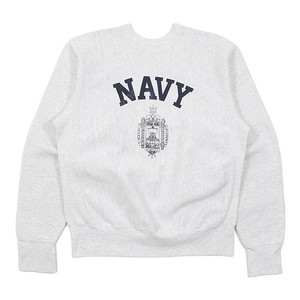 [L] 1990s US Naval Academy Store Navy Reverse Weave Sweatshirt 미해군 사관학교 리버스위브 스웻셔츠 90년대 빈티지 맨투맨