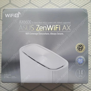 ASUS ZenWiFi (아수스 젠 와이파이) XT8 AX6600 WiFi6 유무선공유기 화이트 단순개봉품 팝니다.​