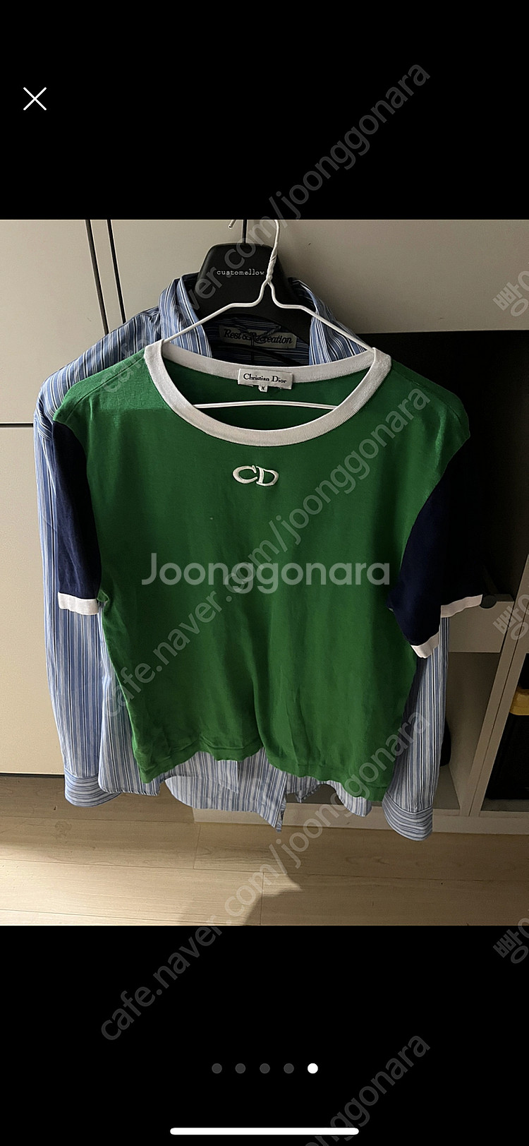 정품 크리스챤디올 CD 로고플레이 티셔츠Christia...--0
