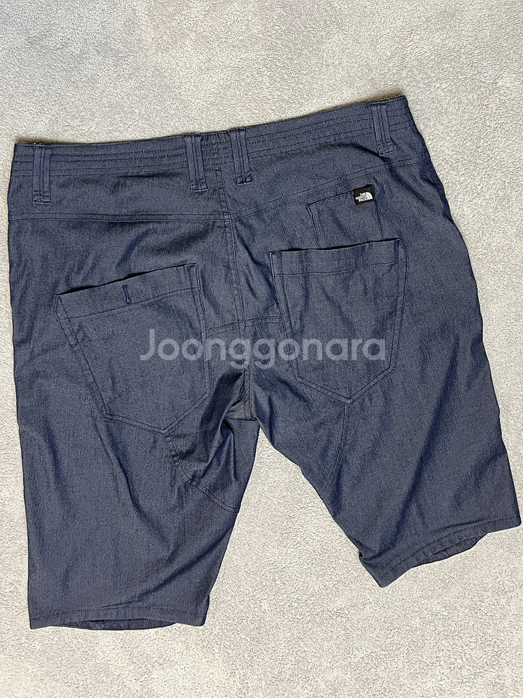 36 노스페이스 데님 하프 반바지 팬츠--1