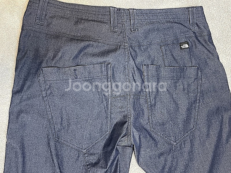 36 노스페이스 데님 하프 반바지 팬츠--0