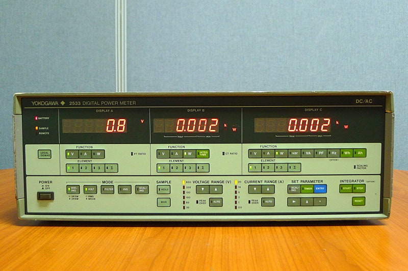 YOKOGAWA2533 파워미터, 단상 3상 전력분석계 중고파워미터 2533 전력분석기 중고전력분석기 이미지