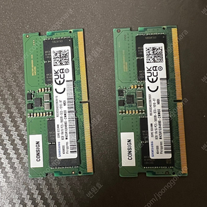 노트북 램 DDR5 8GB 2개 판매합니다.