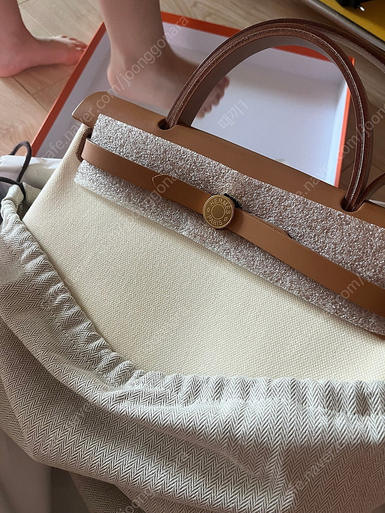 (새상품) 급매 에르메스 에르백 31 바닐라 w각인금장--1