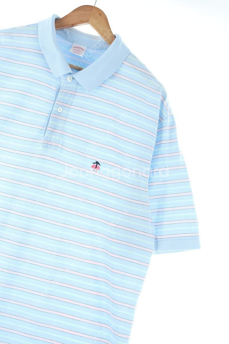 (2XL) 브룩스브라더스 반팔 카라 티셔츠 빅사이즈 스...--0