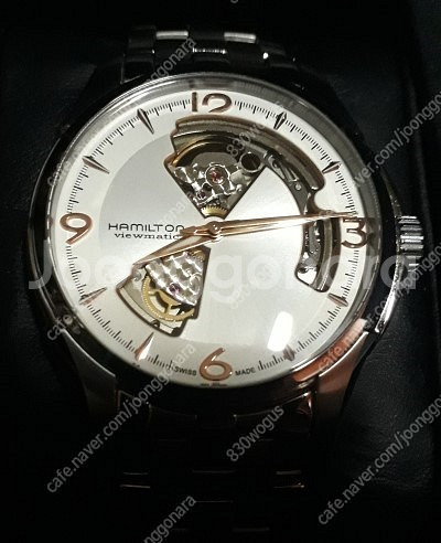 해밀턴 오픈하트 40mm 신형 흰판 판매합니다--0